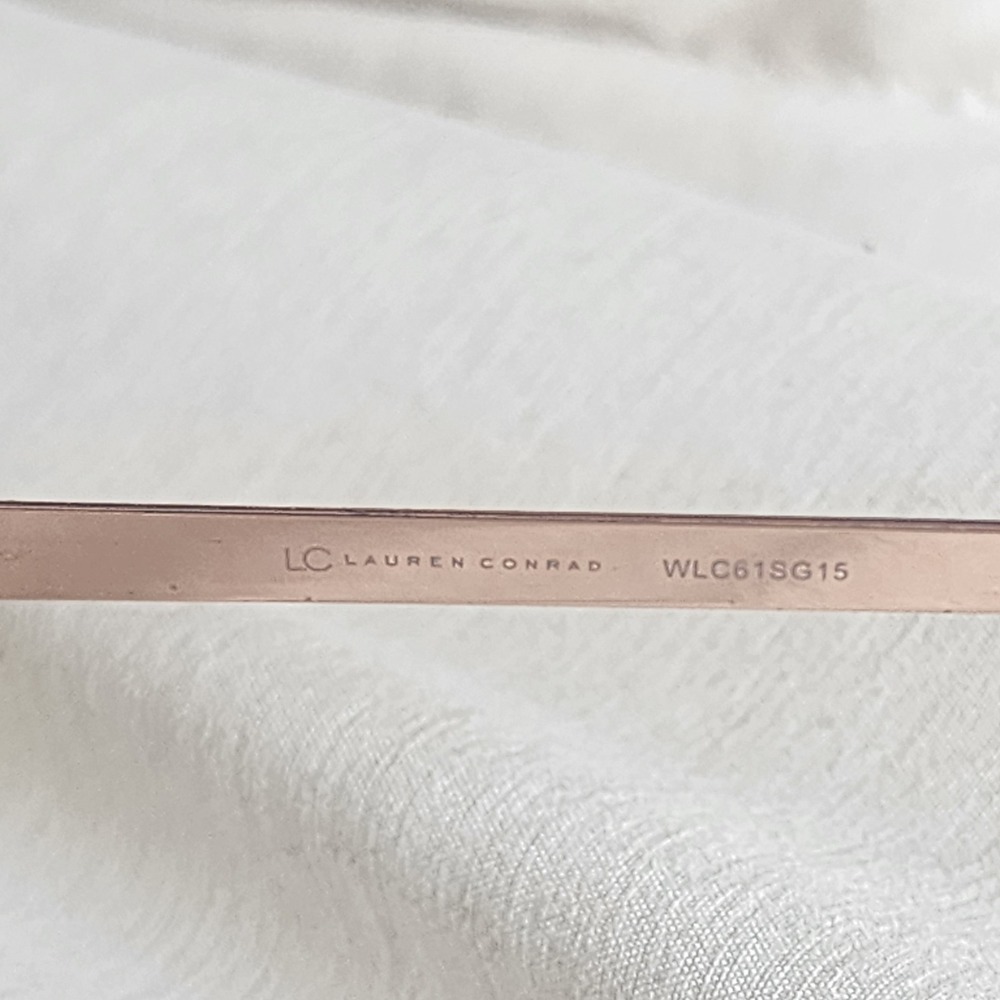 LC Lauren Conrad Sunglasses Women OS Black Excellent Rose Gold Purple Gradient - Picture 2 of 7